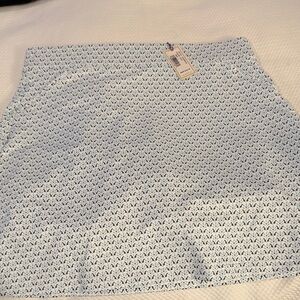 Elegant Blue Patterned Women's Skirt